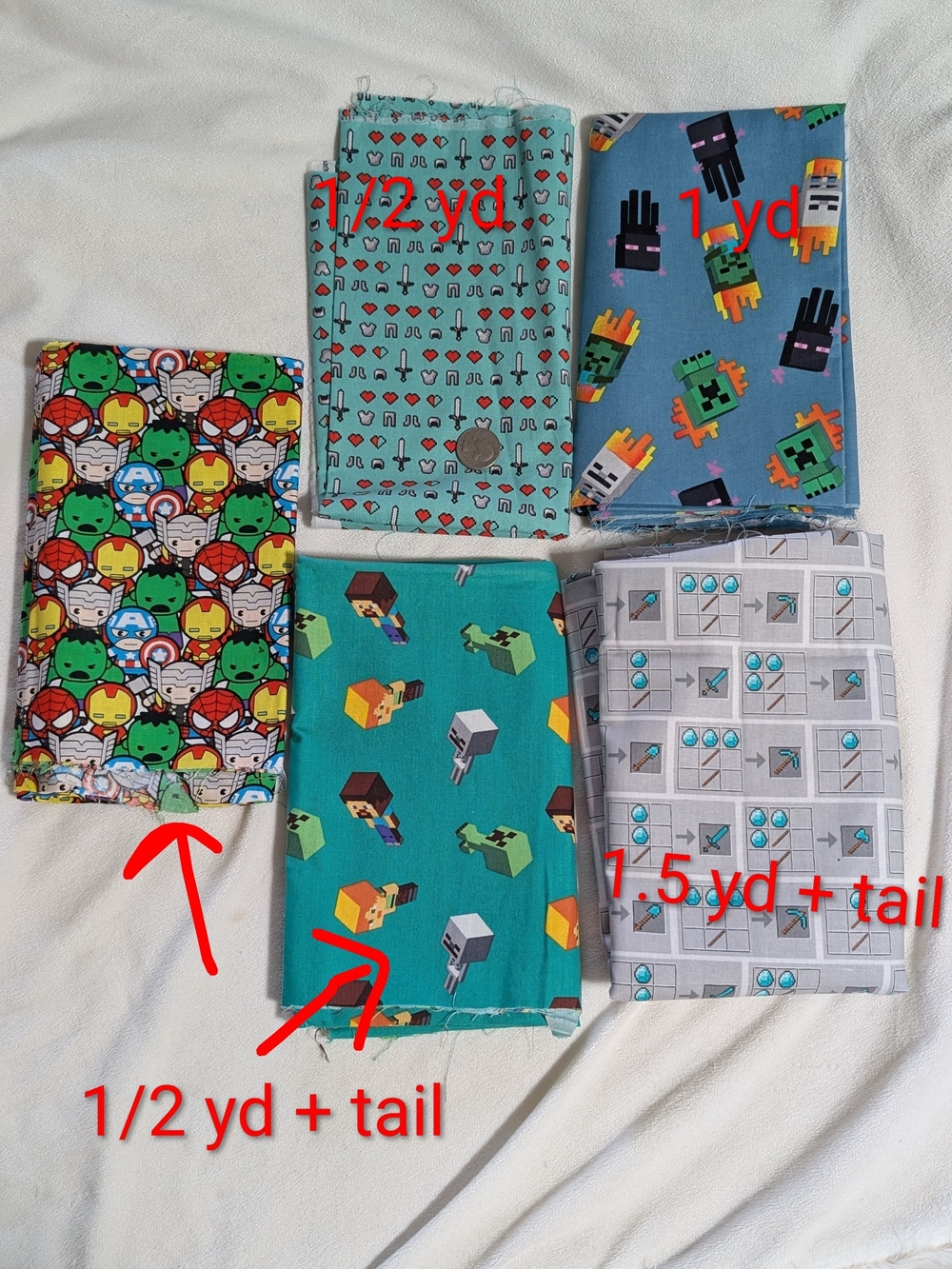 Minecraft Quilting Cotton Fabric Bundle